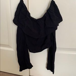 Black Off the Shoulder Top